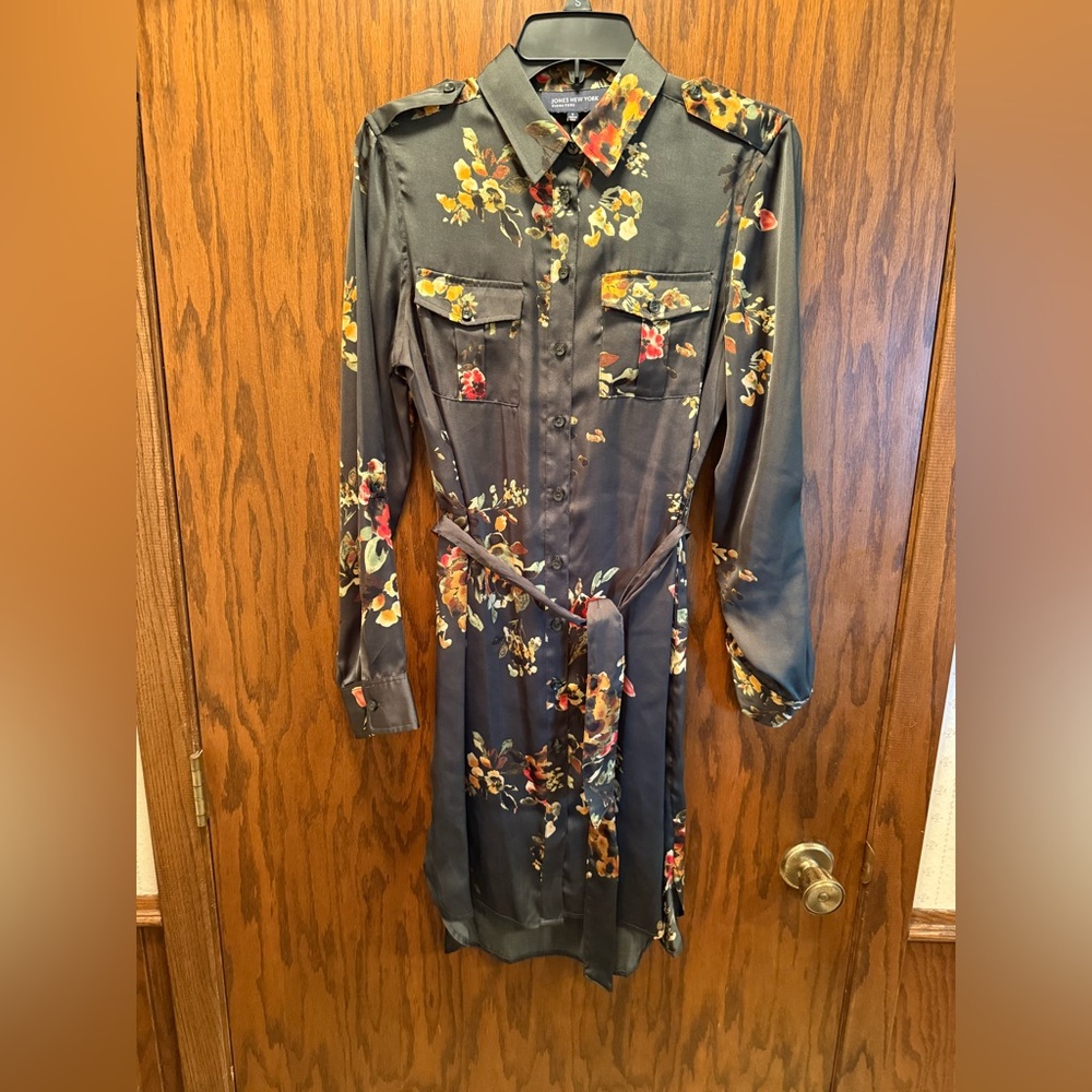 Floral Long Sleeve Jones New York Dress-New